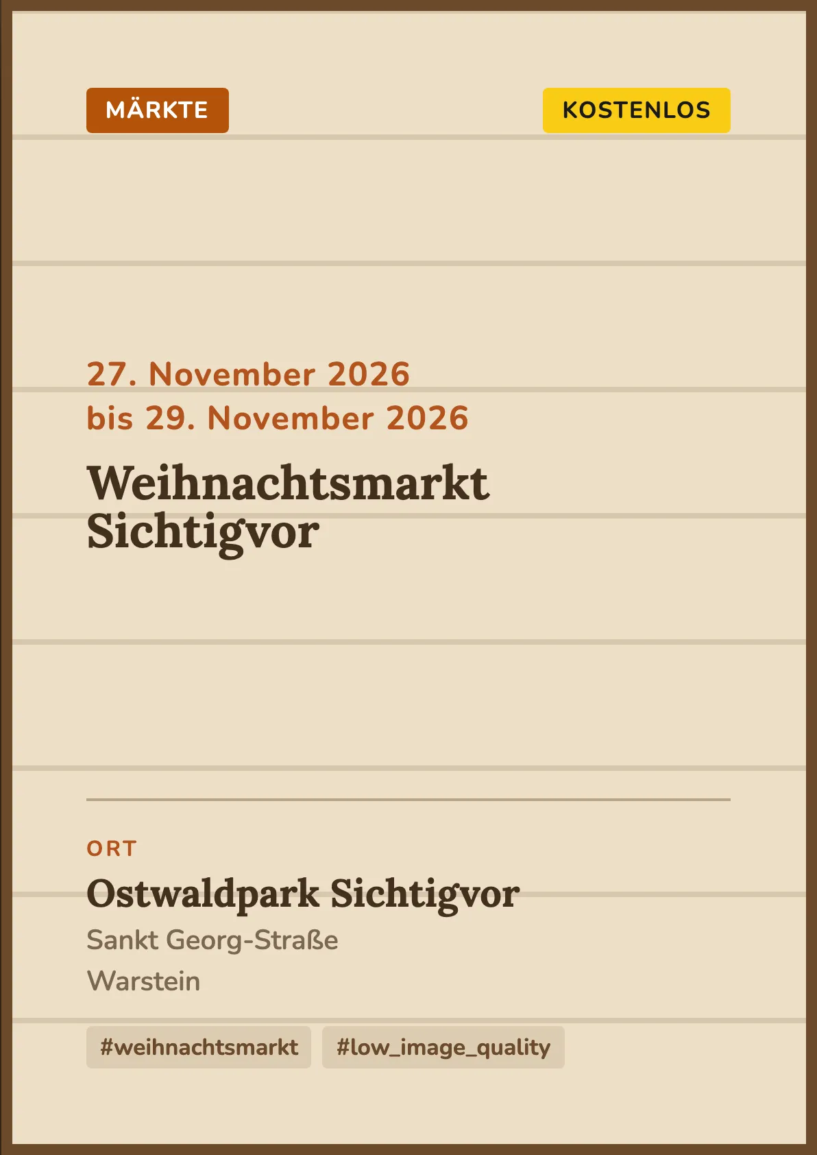 Veranstaltungsflyer