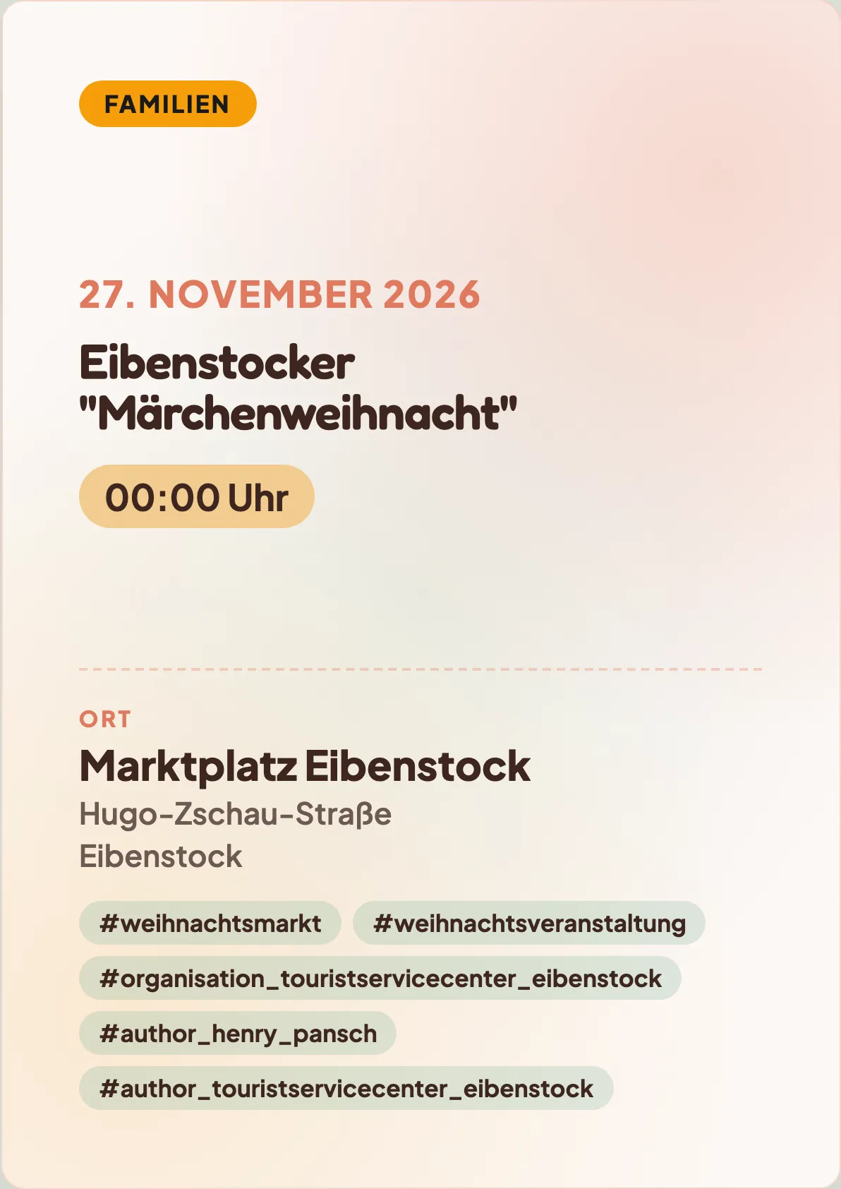 Veranstaltungsflyer