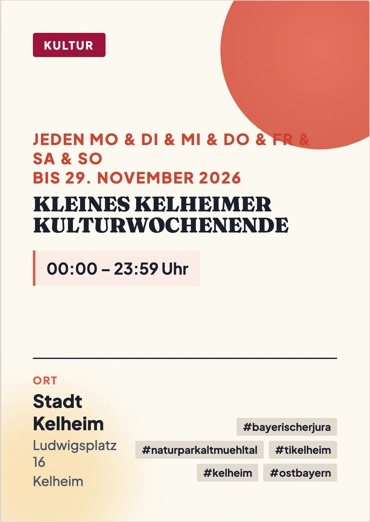 Veranstaltungsflyer