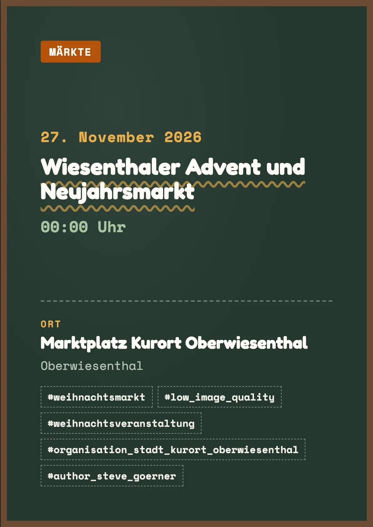 Veranstaltungsflyer