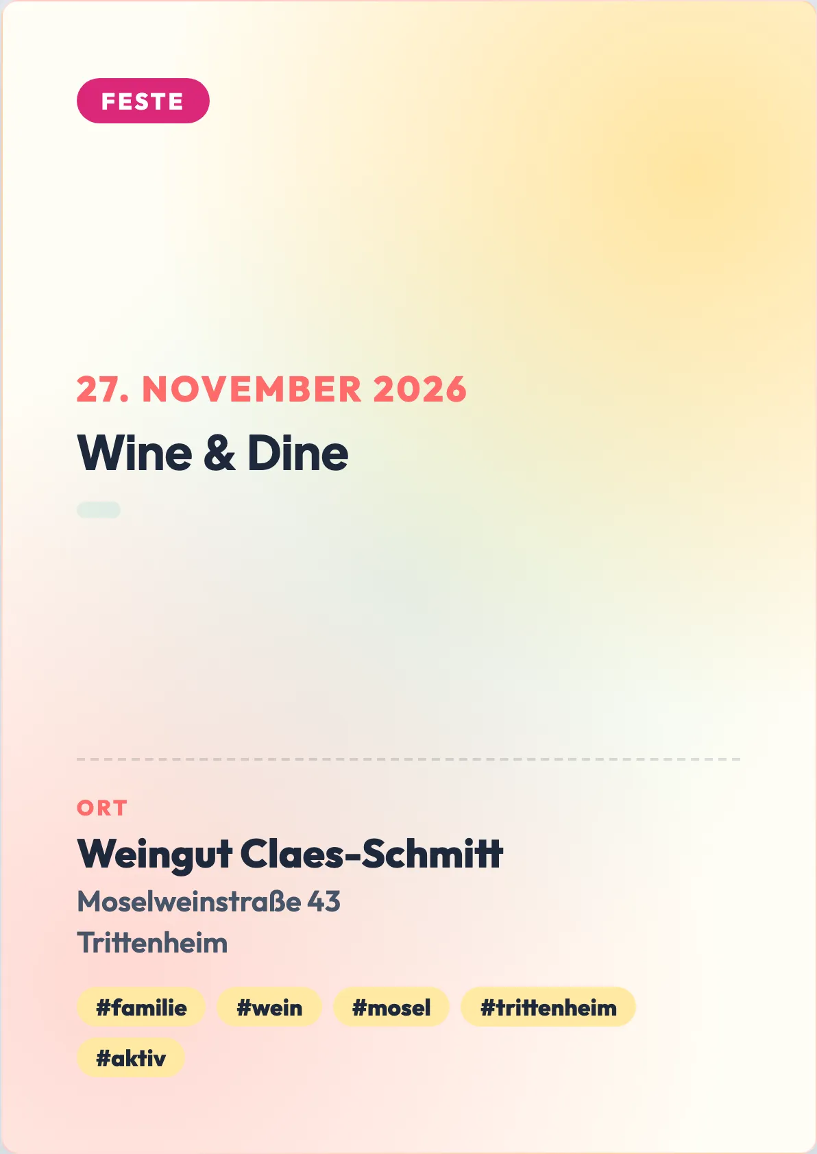 Veranstaltungsflyer