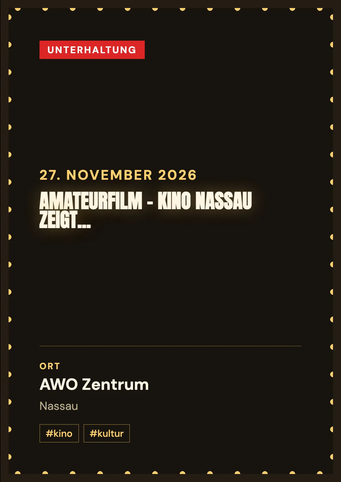 Veranstaltungsflyer