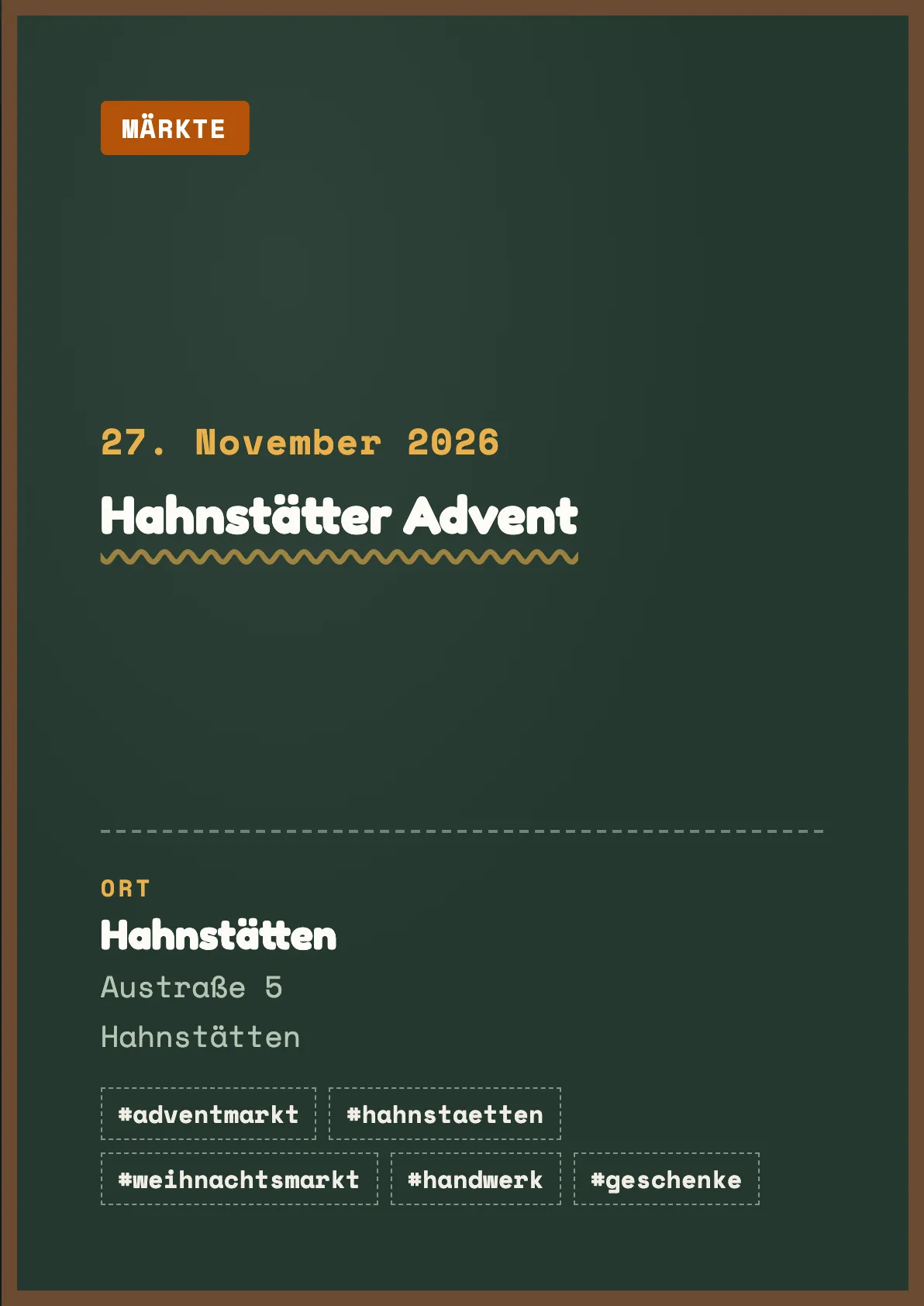 Veranstaltungsflyer
