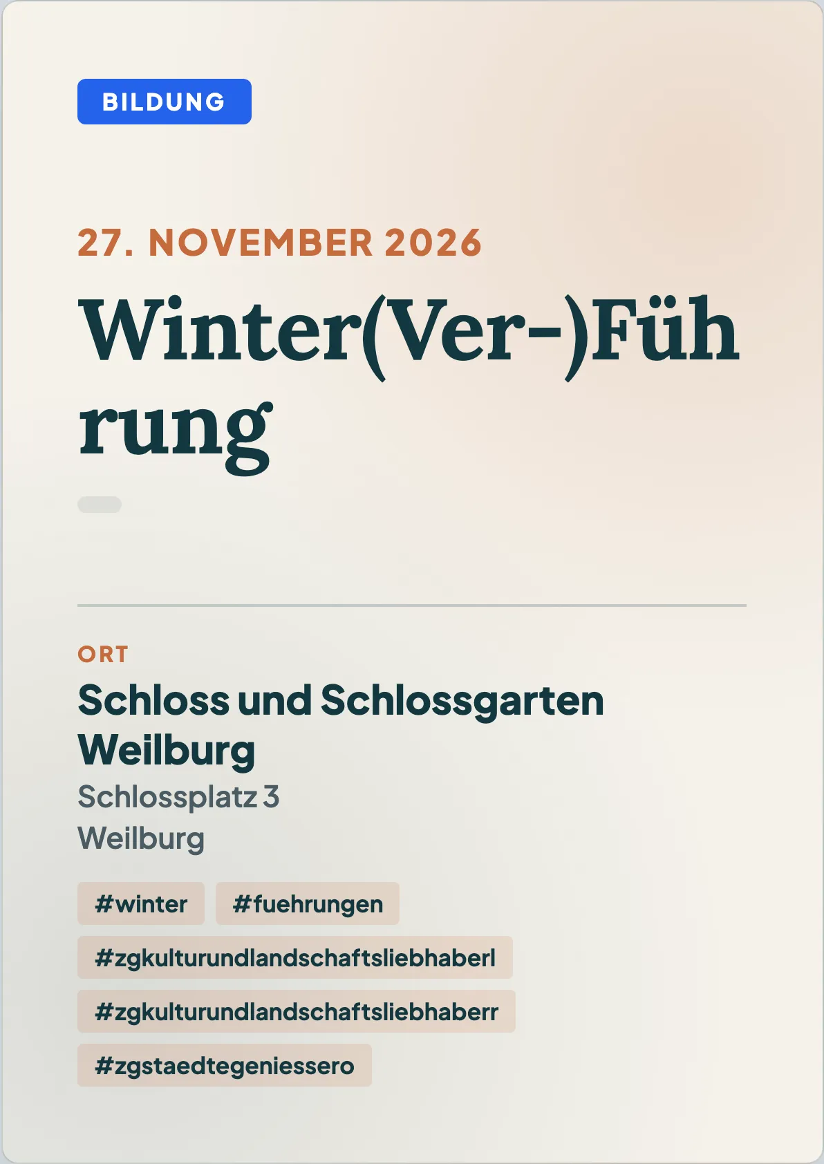 Veranstaltungsflyer