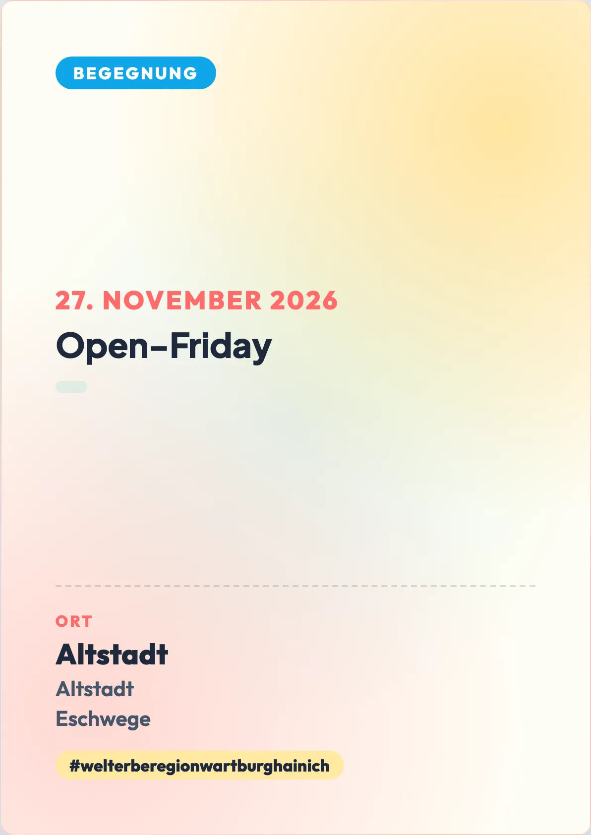 Veranstaltungsflyer