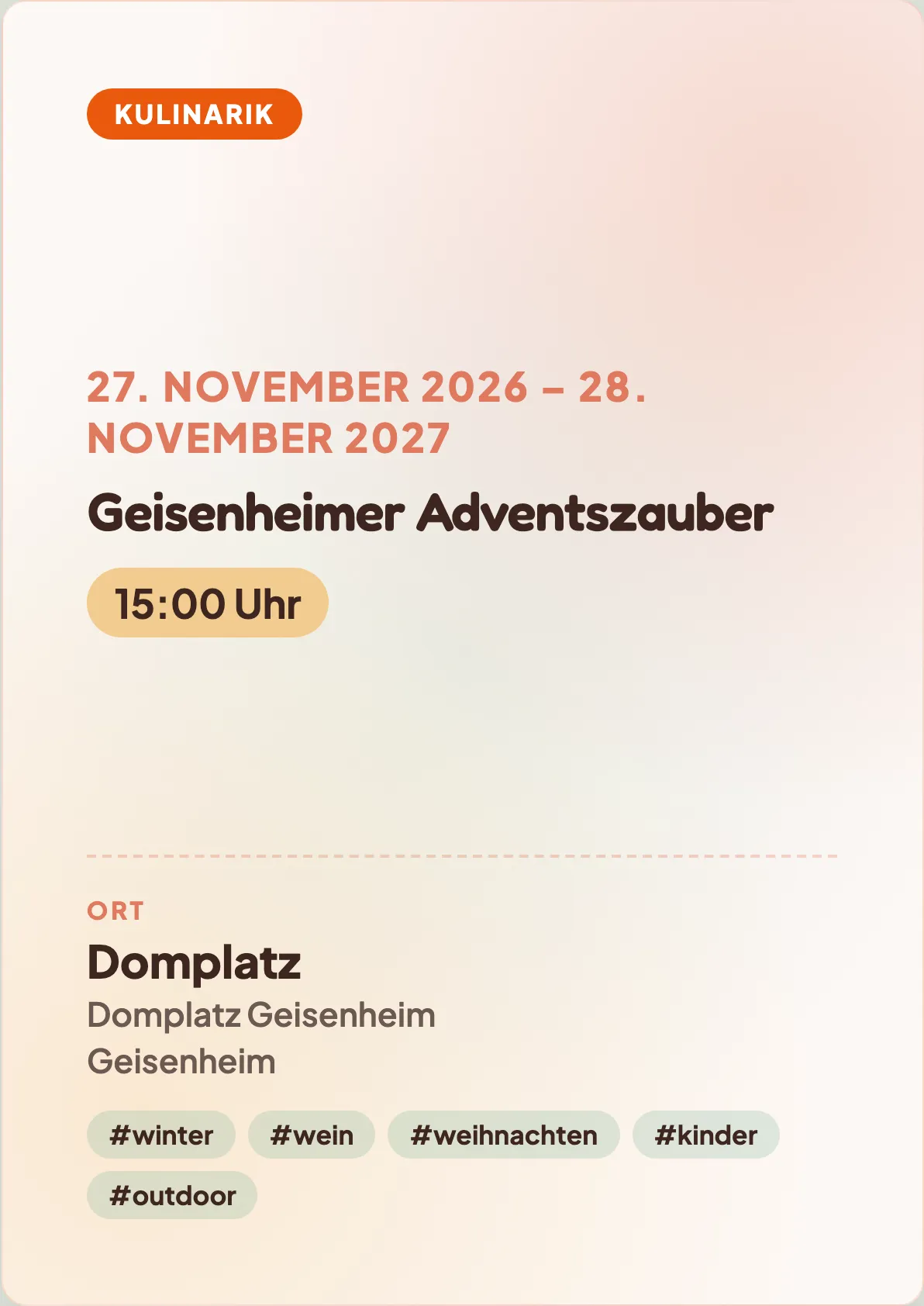Veranstaltungsflyer