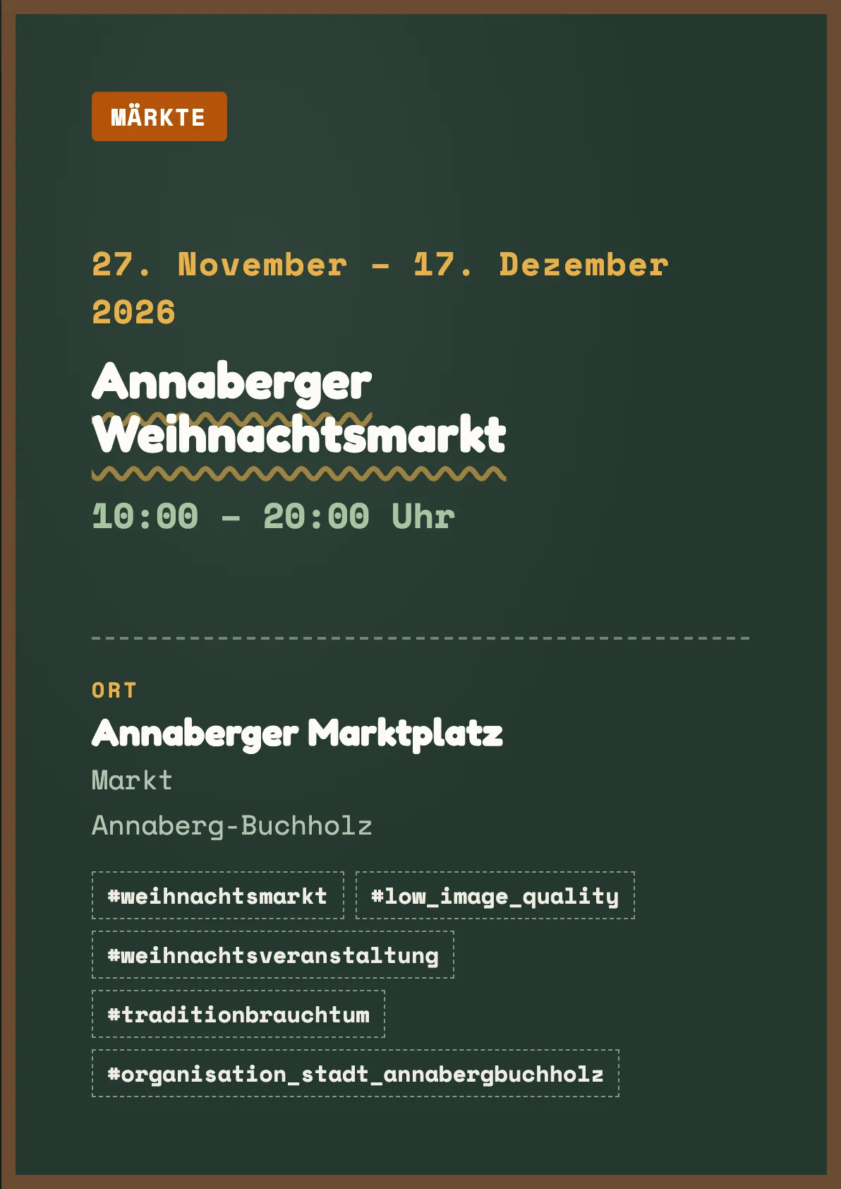 Veranstaltungsflyer