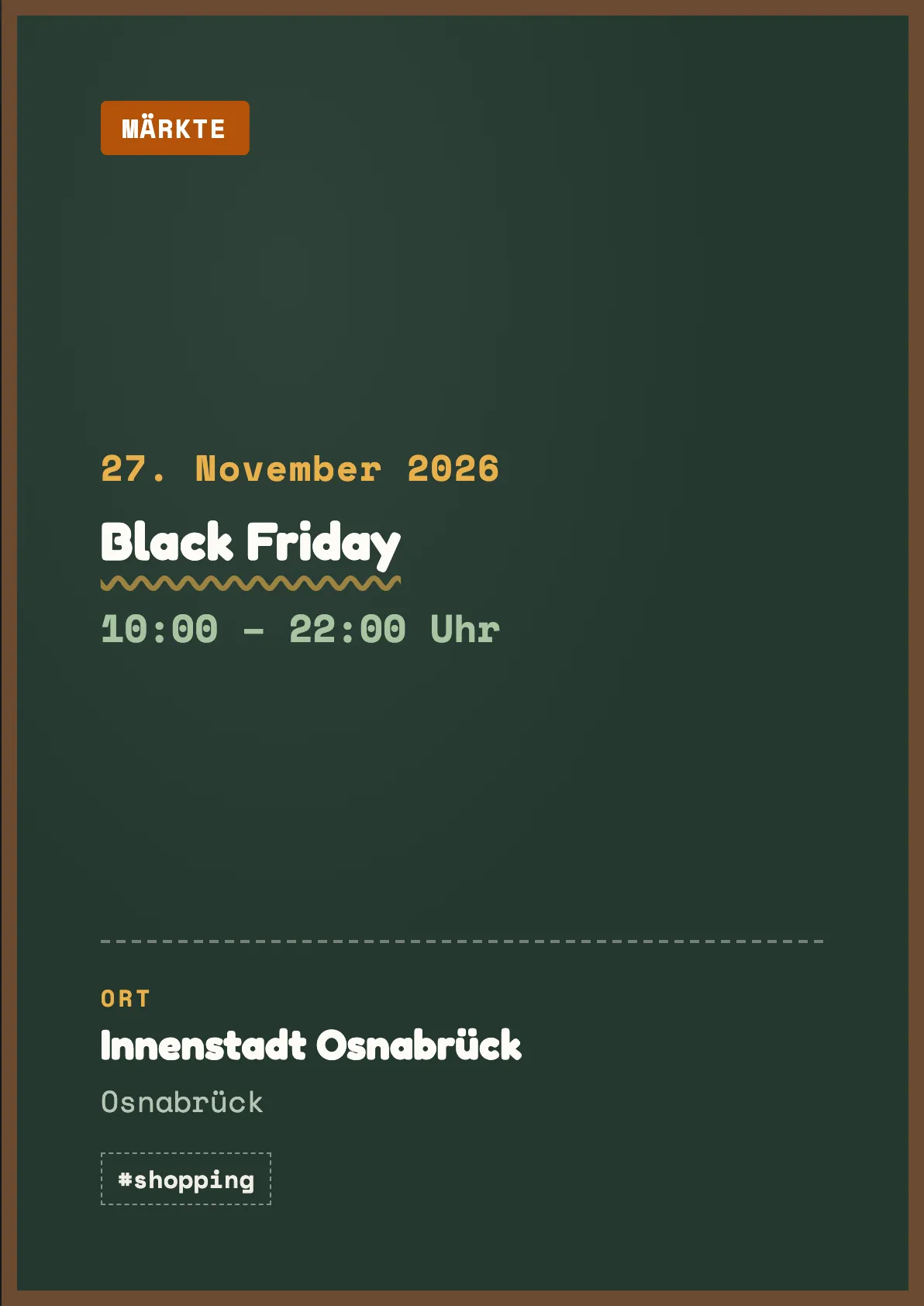Veranstaltungsflyer