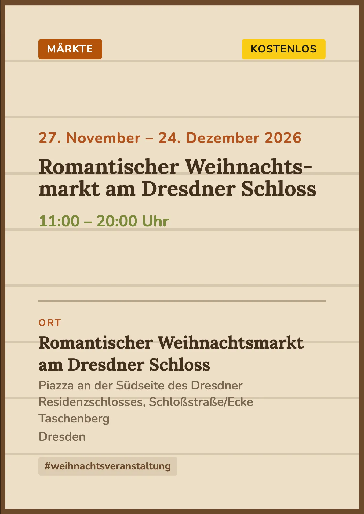 Veranstaltungsflyer