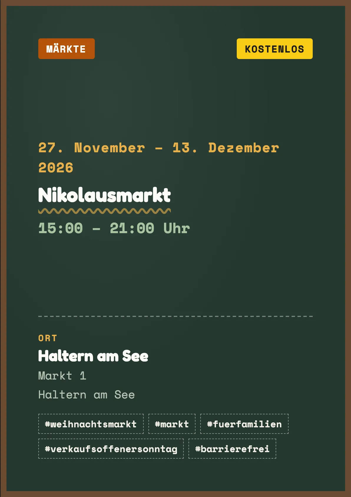 Veranstaltungsflyer