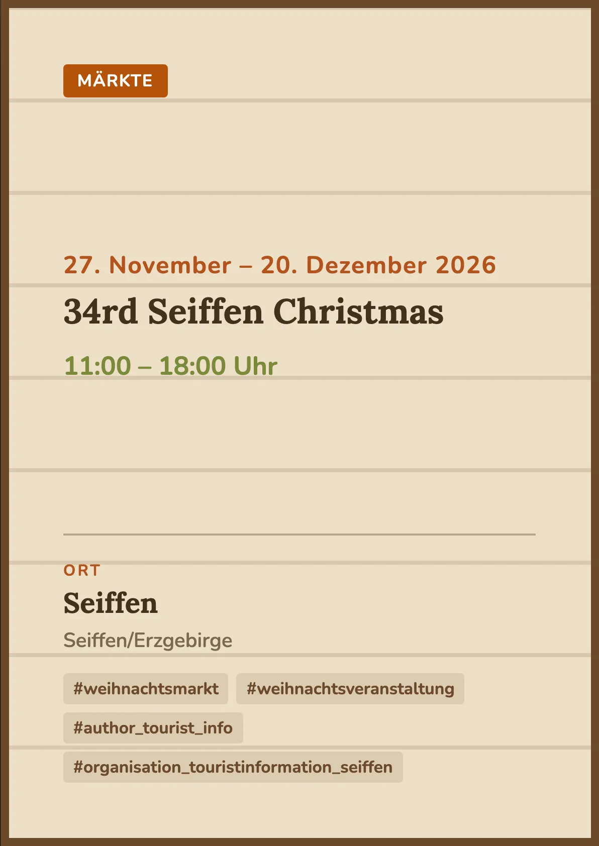 Veranstaltungsflyer