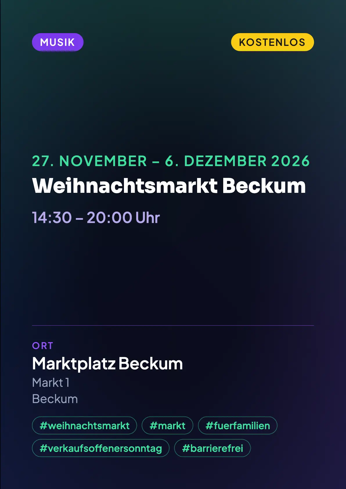 Veranstaltungsflyer