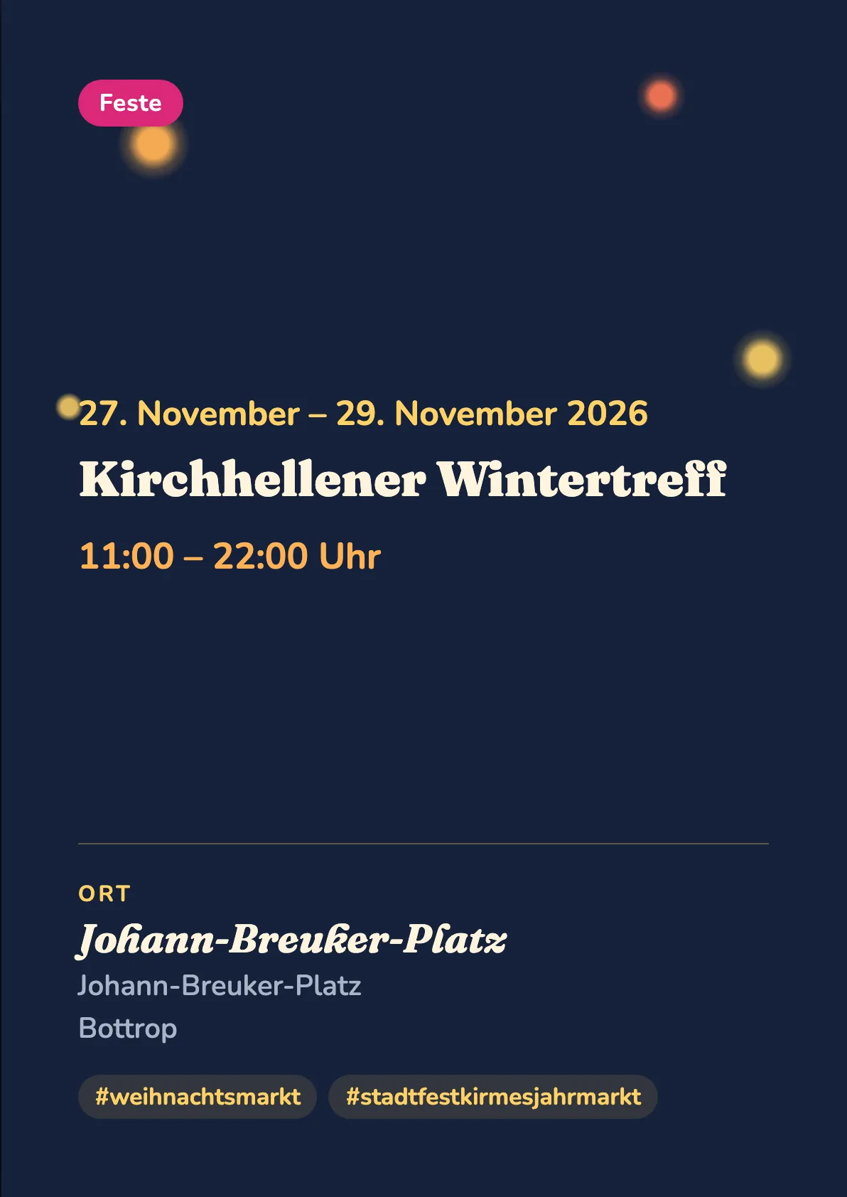 Veranstaltungsflyer