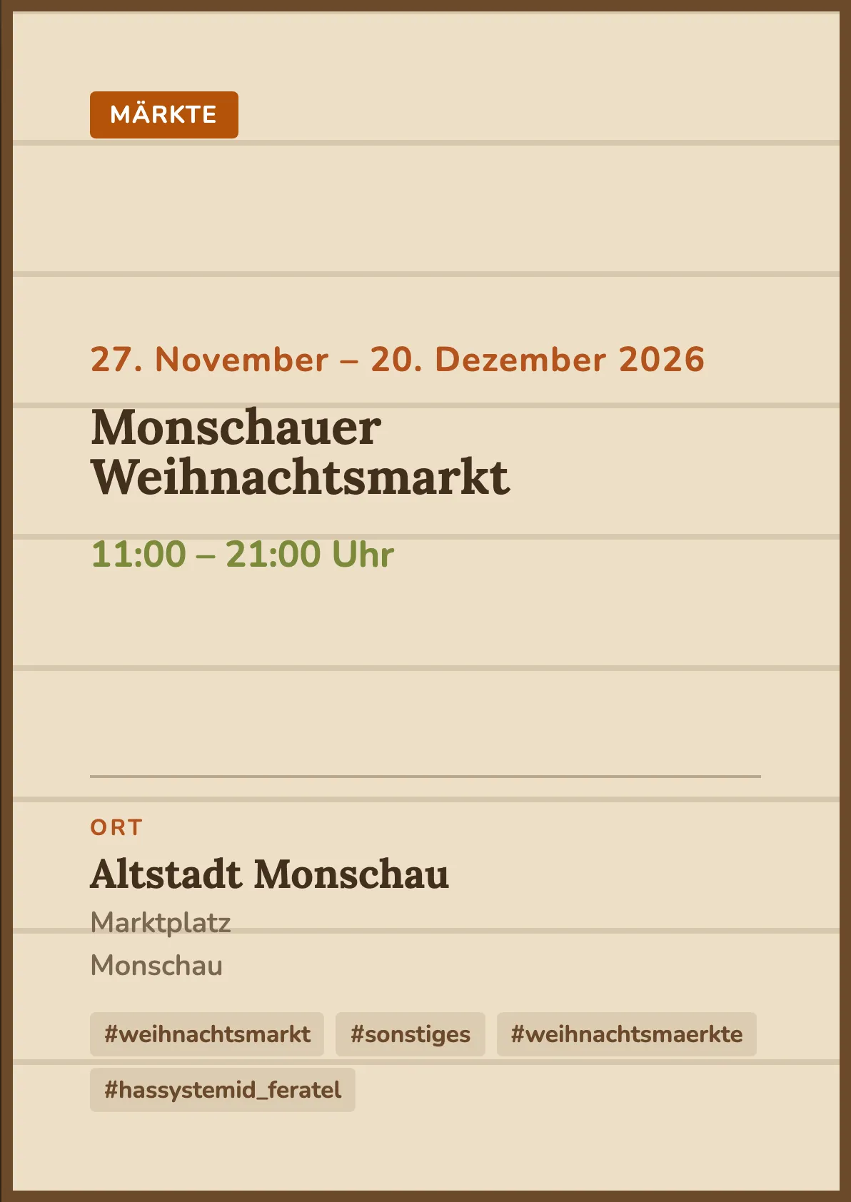 Veranstaltungsflyer