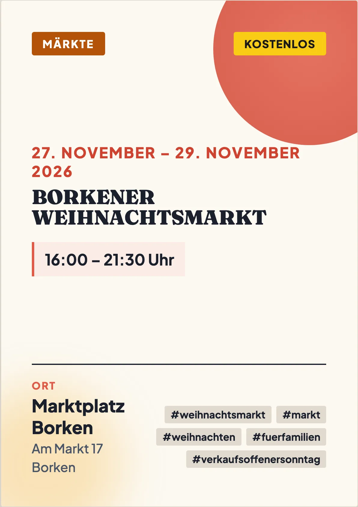 Veranstaltungsflyer