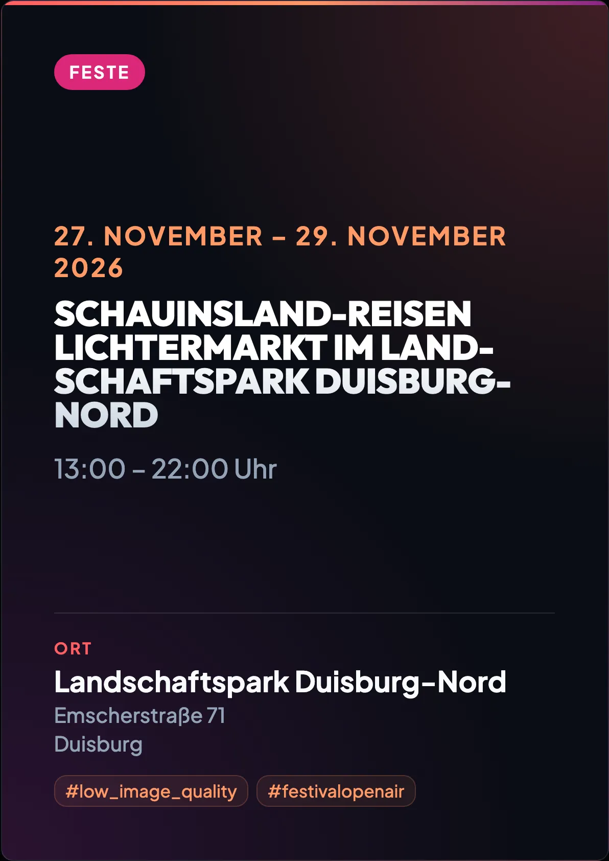 Veranstaltungsflyer