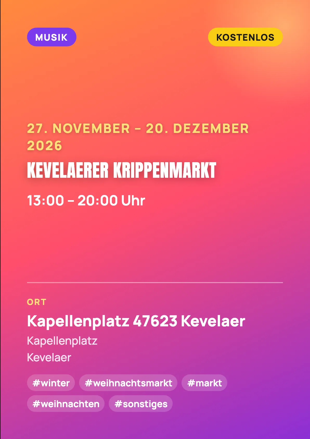 Veranstaltungsflyer