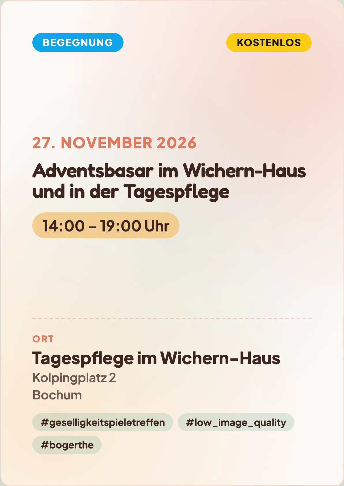 Veranstaltungsflyer