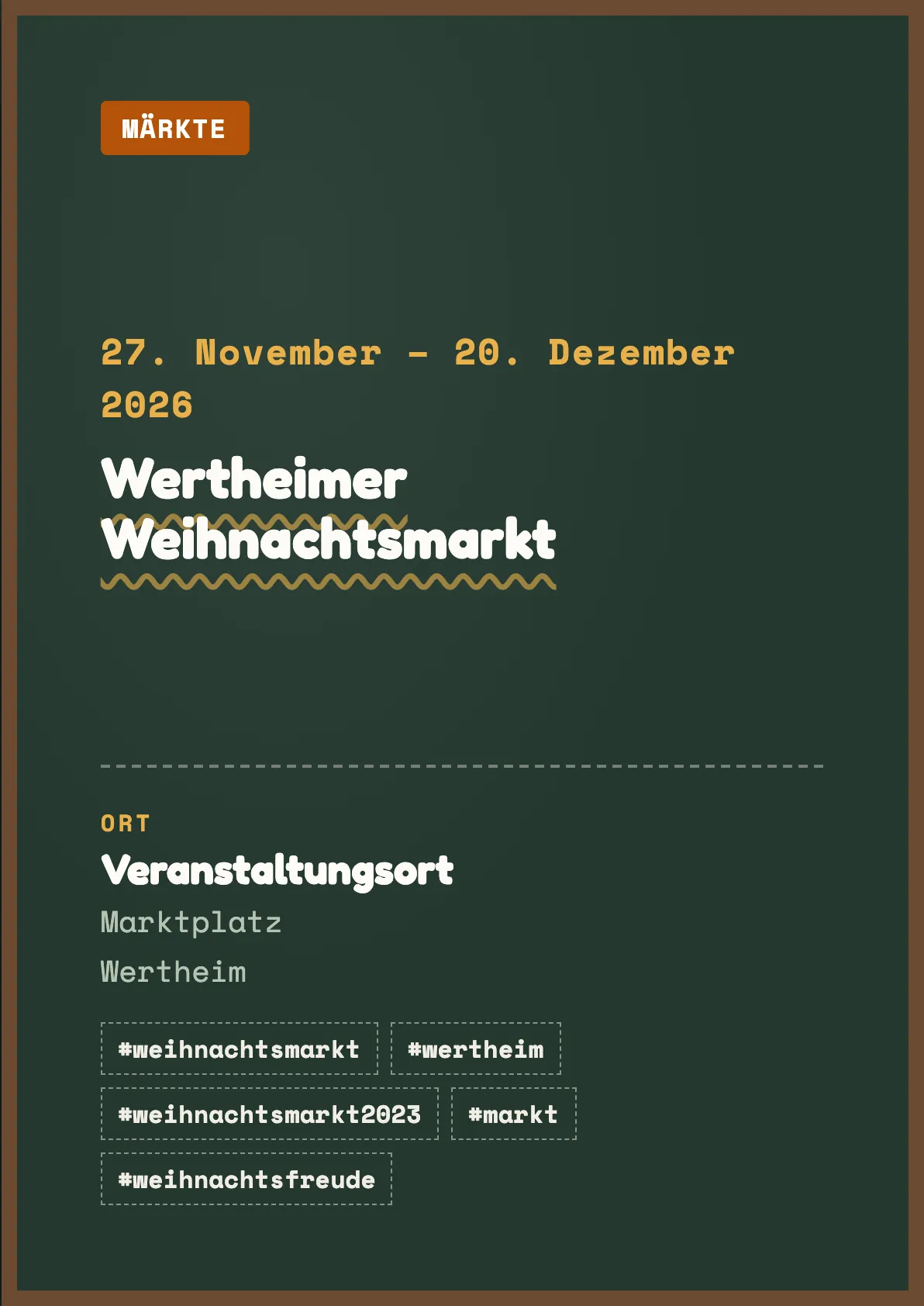 Veranstaltungsflyer