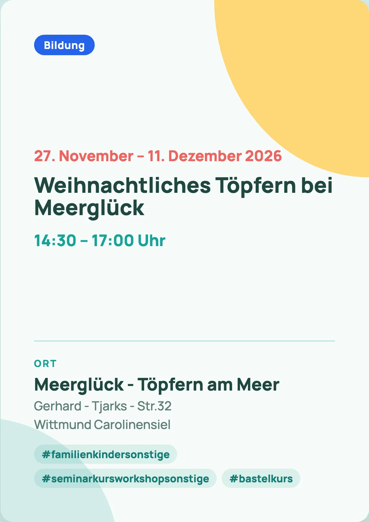 Veranstaltungsflyer