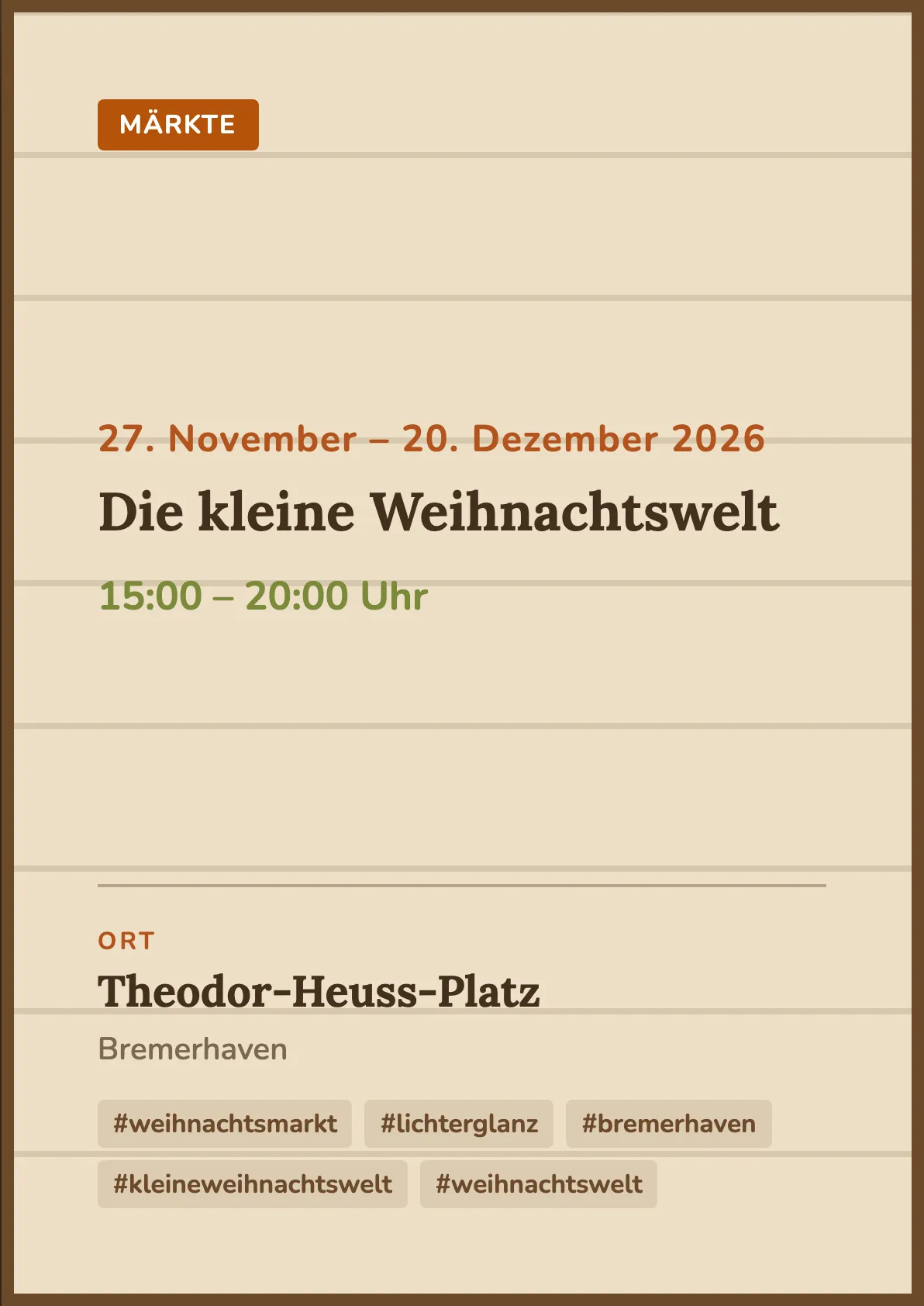 Veranstaltungsflyer