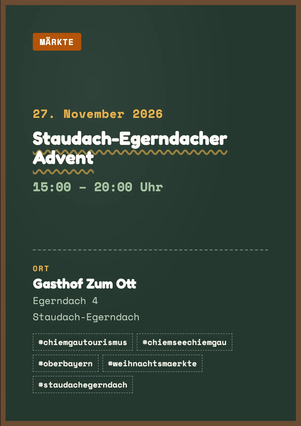 Veranstaltungsflyer