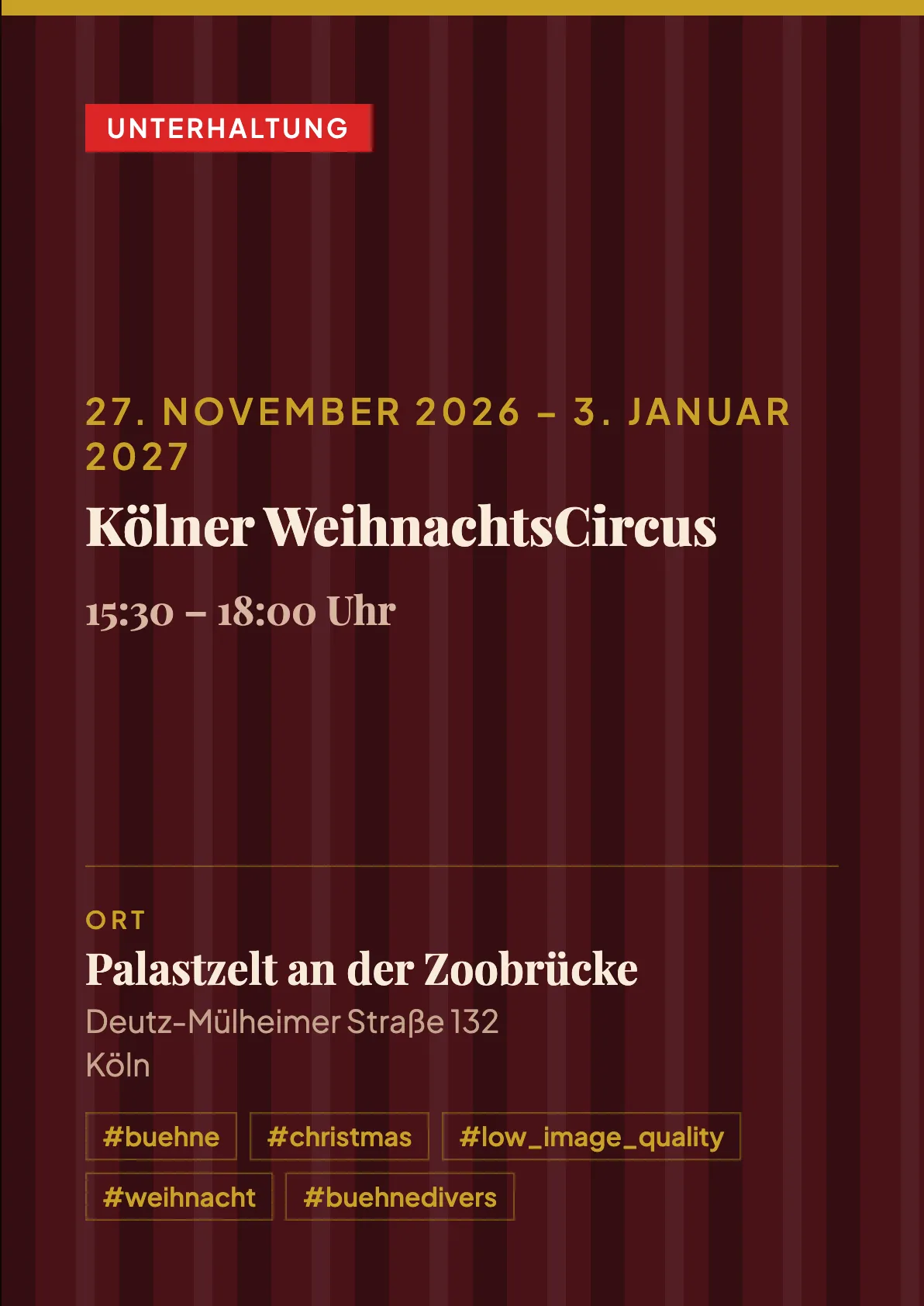 Veranstaltungsflyer
