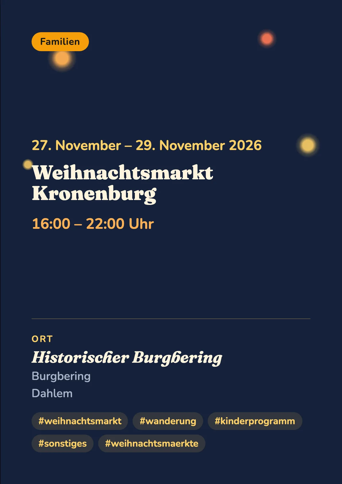 Veranstaltungsflyer