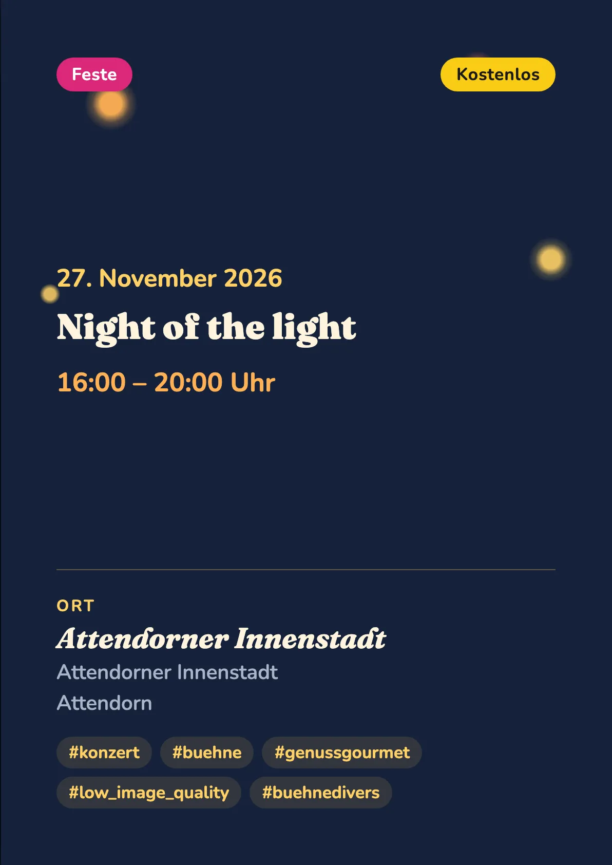 Veranstaltungsflyer