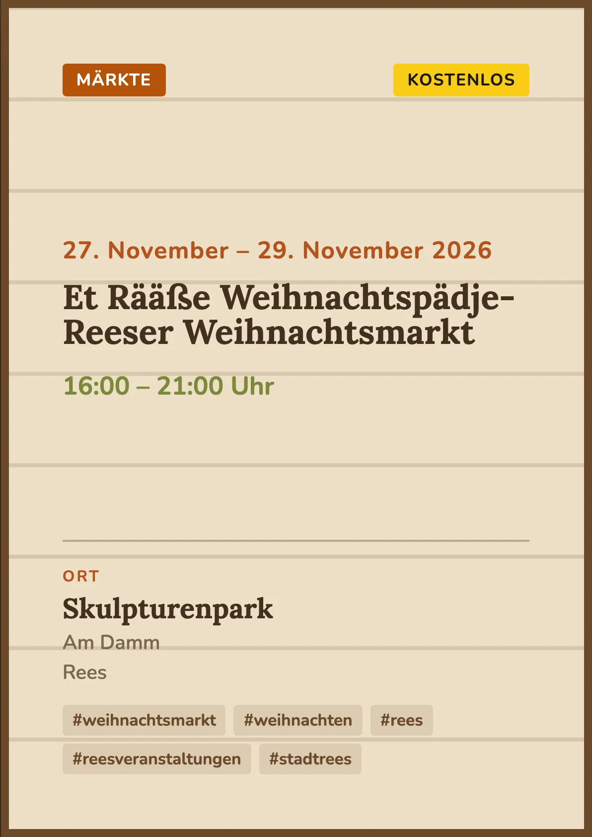 Veranstaltungsflyer