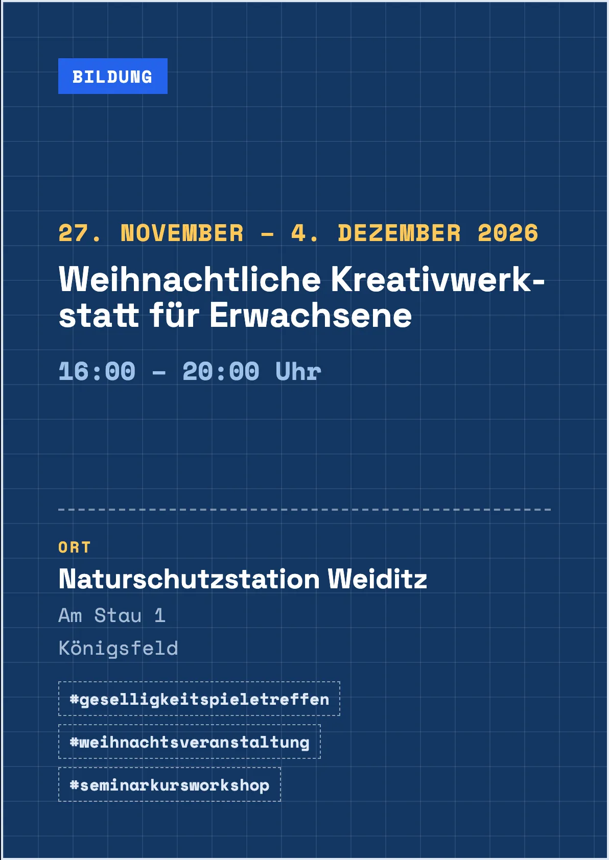 Veranstaltungsflyer