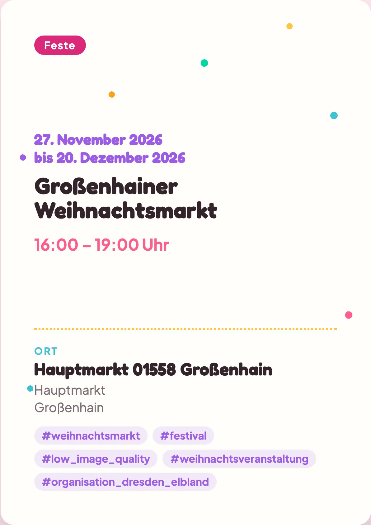 Veranstaltungsflyer