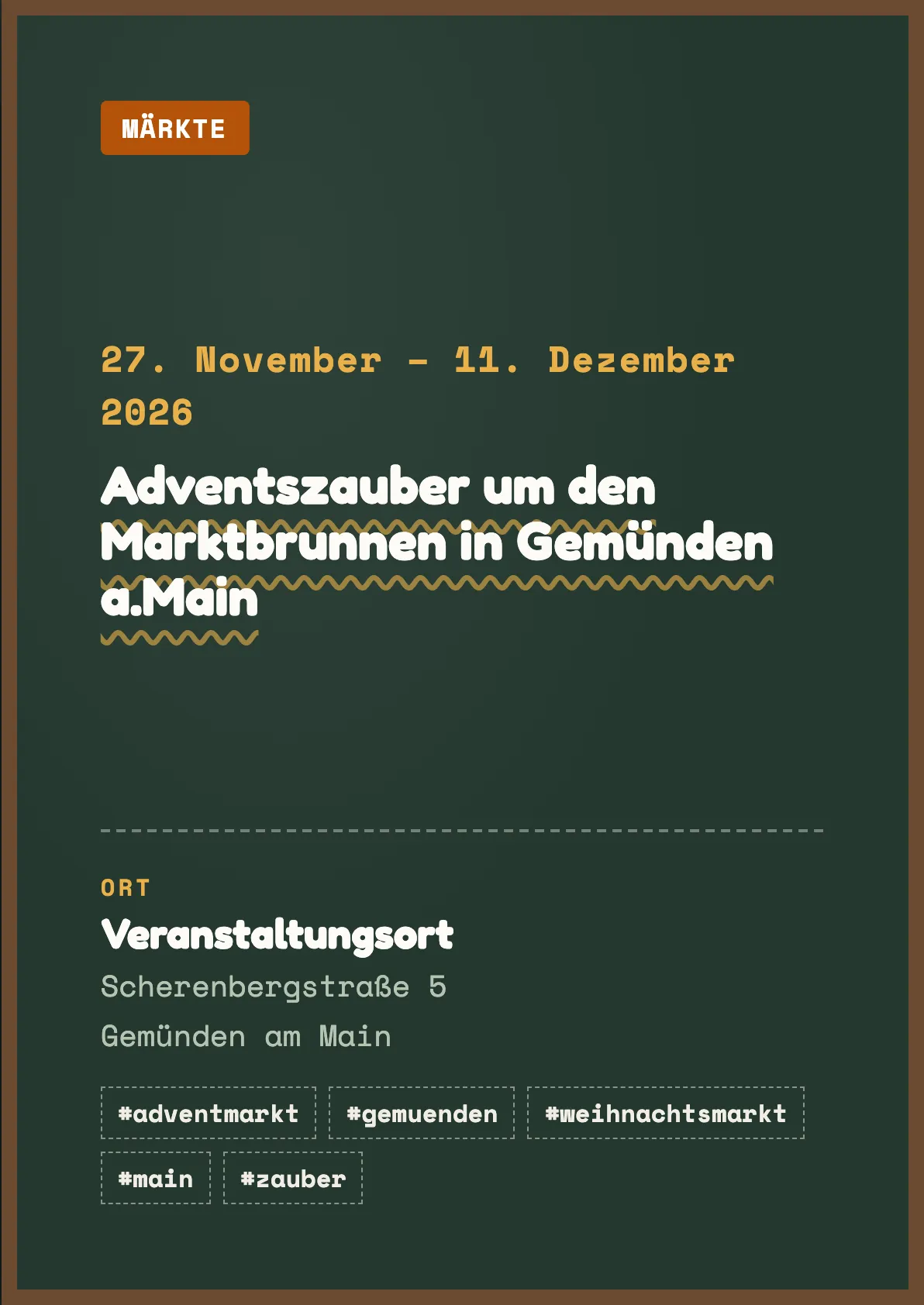 Veranstaltungsflyer