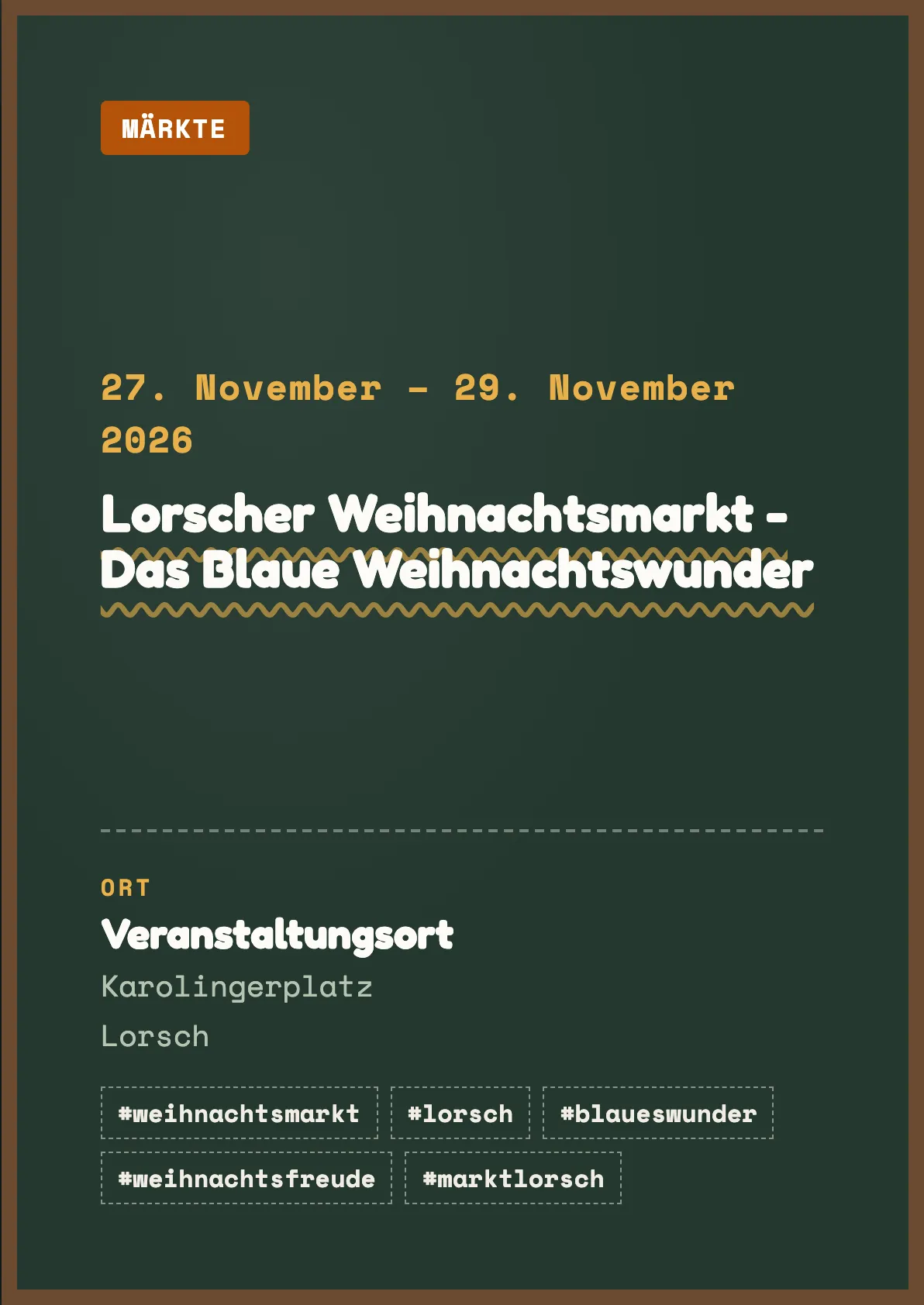 Veranstaltungsflyer