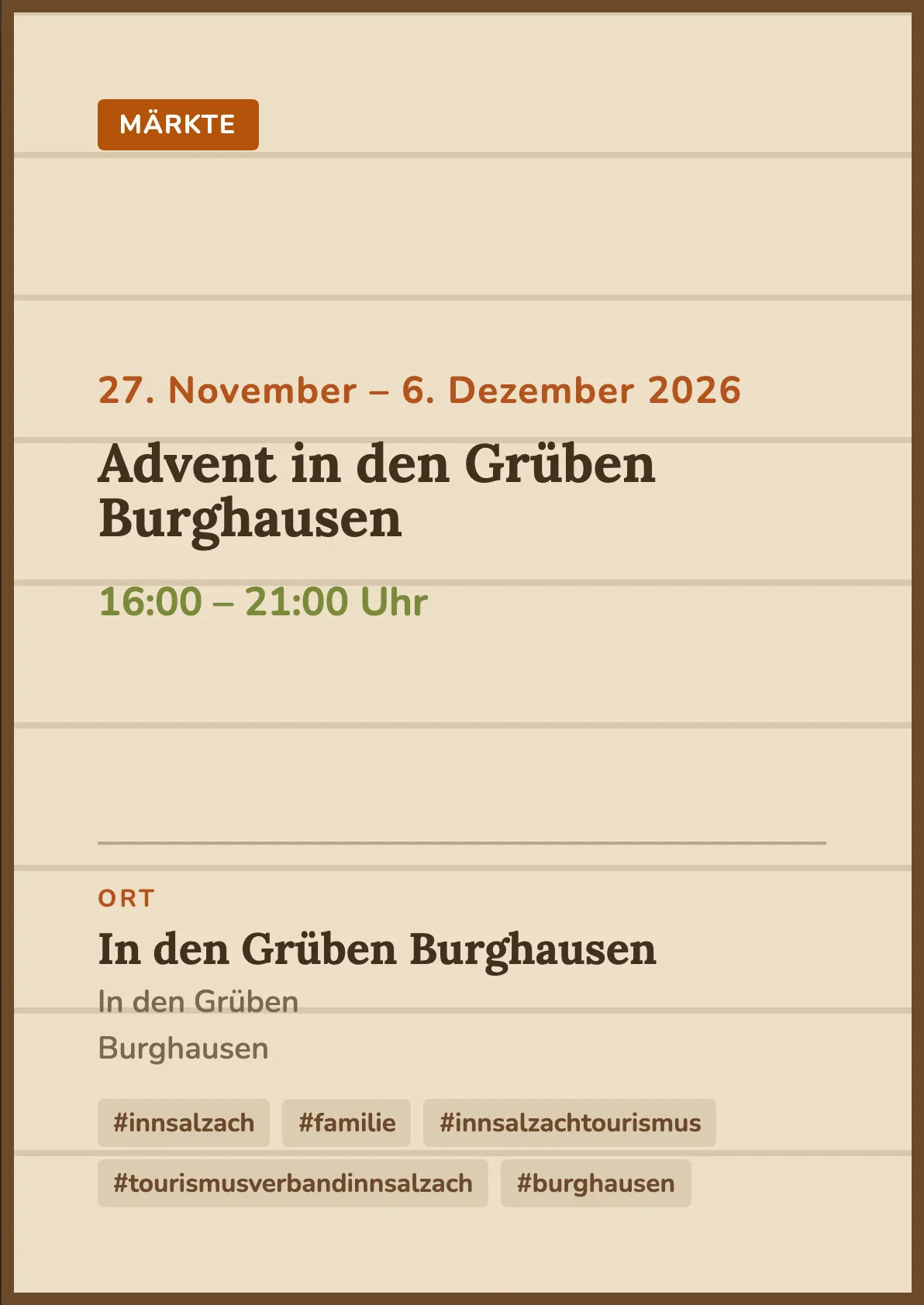 Veranstaltungsflyer