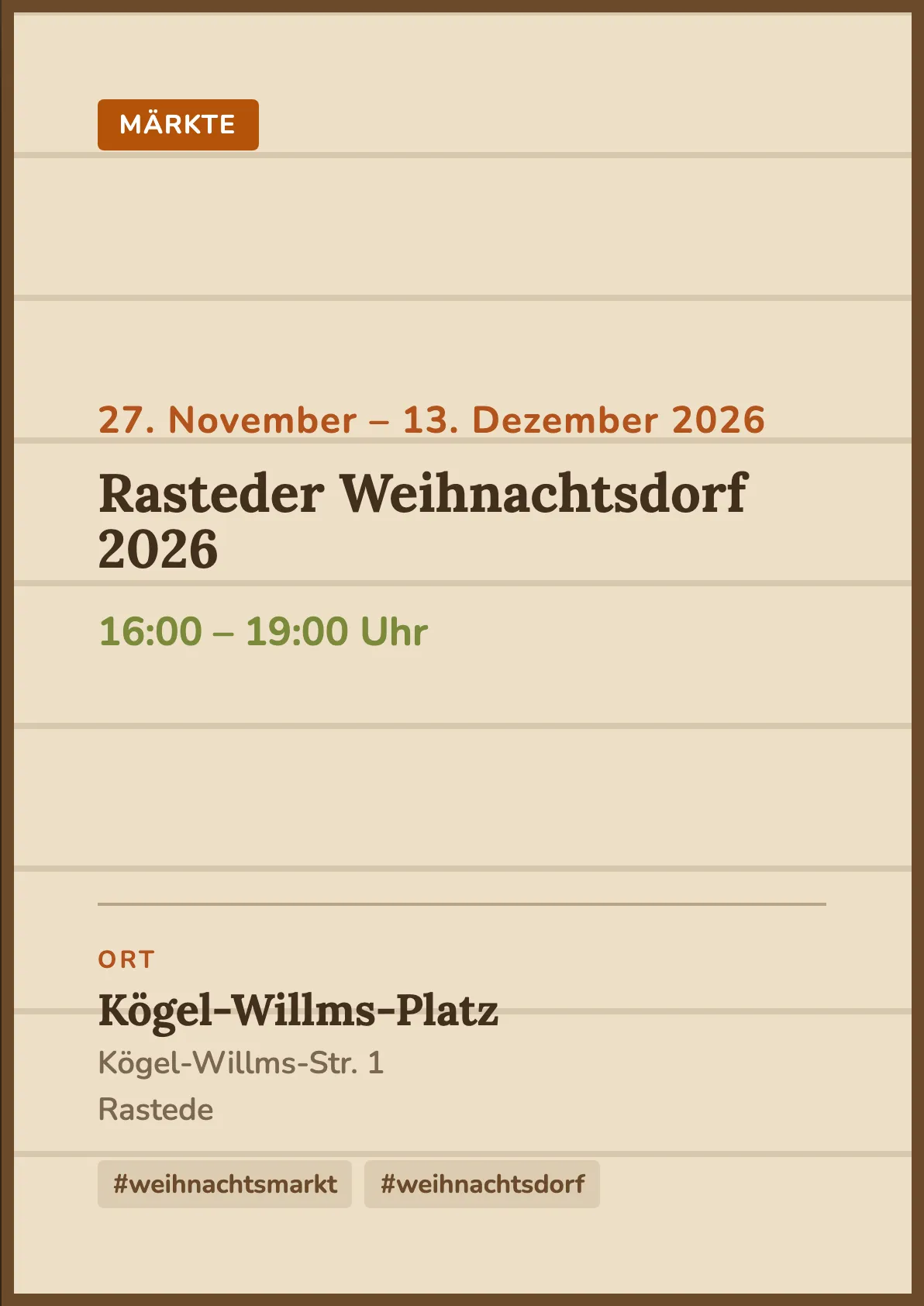 Veranstaltungsflyer
