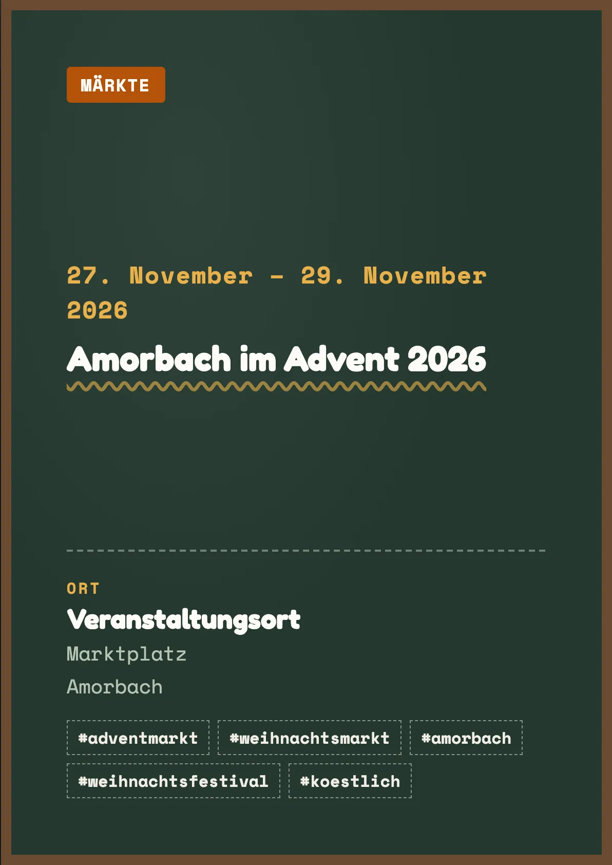 Veranstaltungsflyer