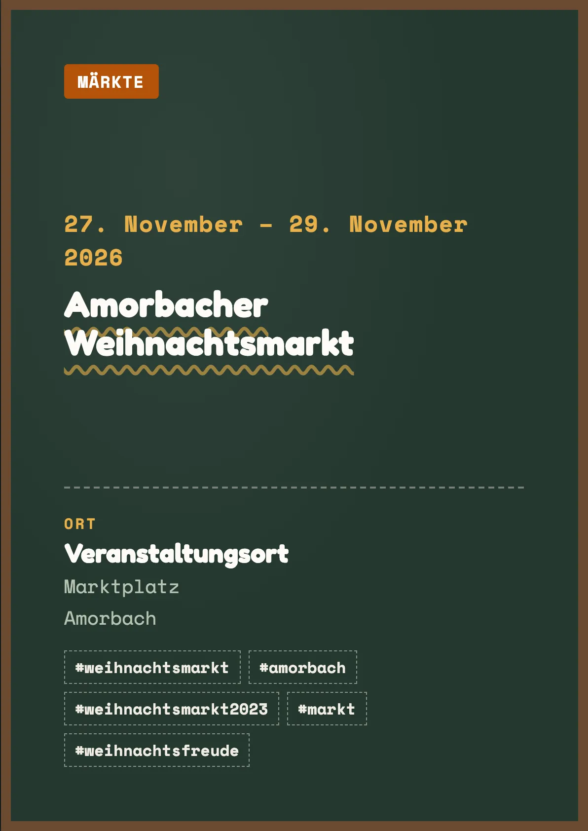 Veranstaltungsflyer