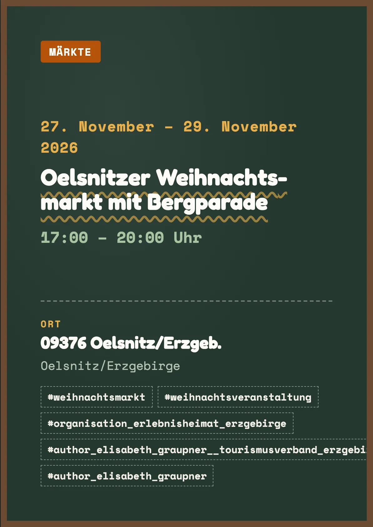 Veranstaltungsflyer