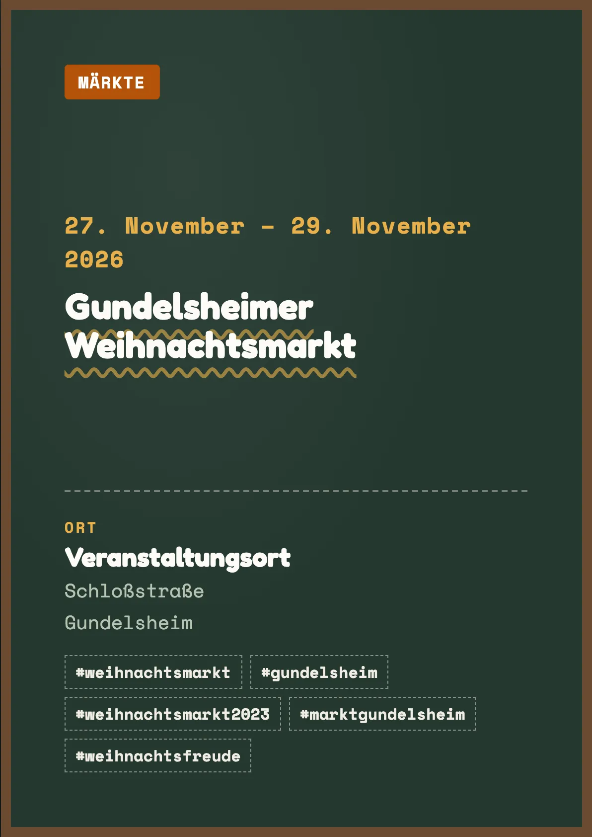 Veranstaltungsflyer
