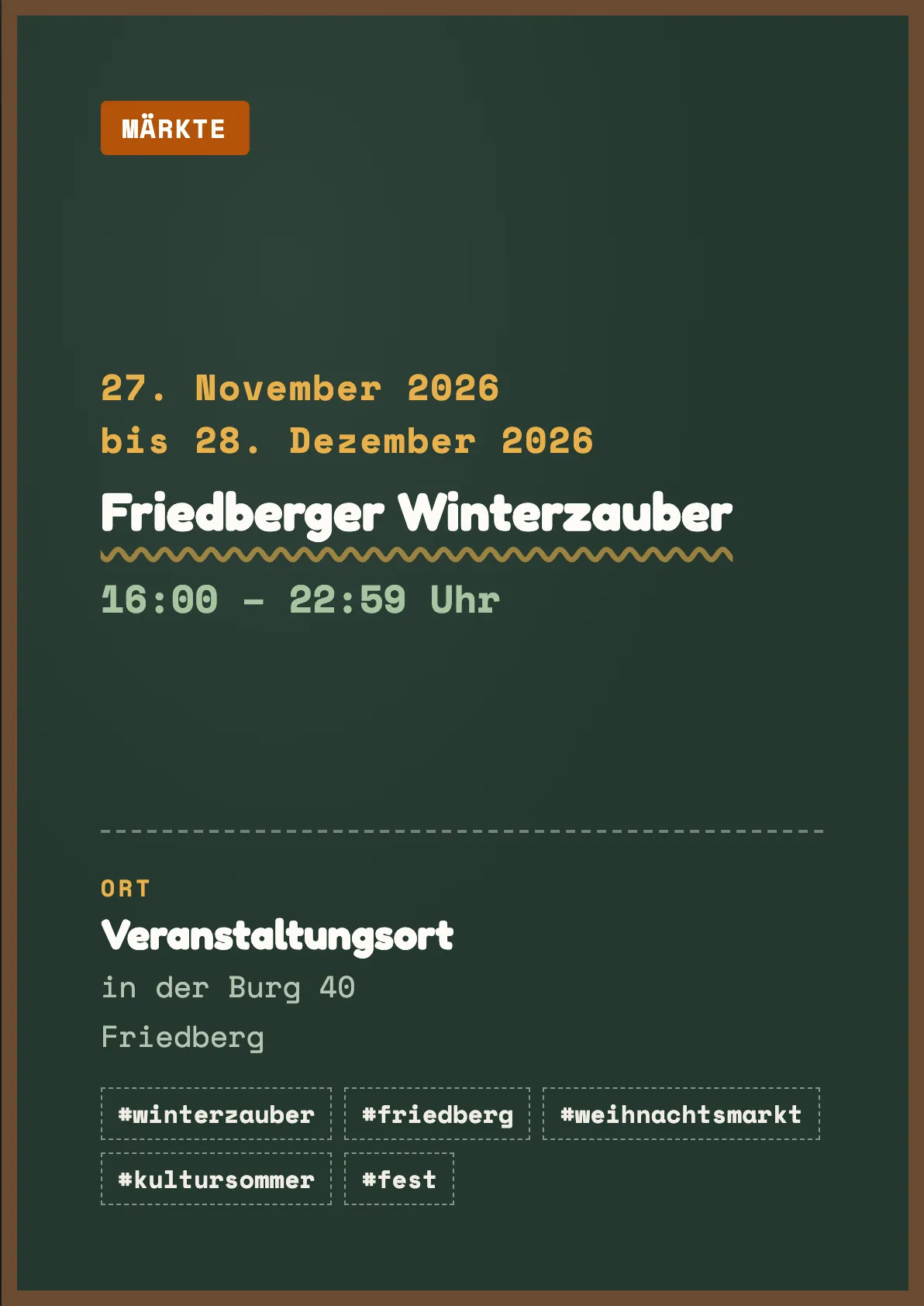 Veranstaltungsflyer