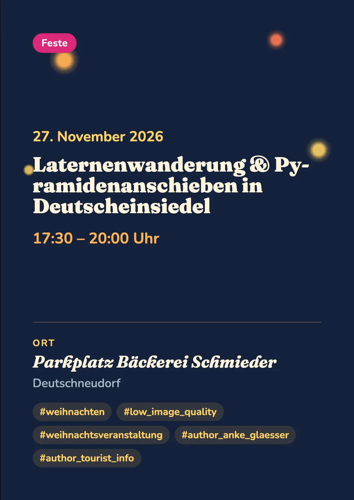 Veranstaltungsflyer