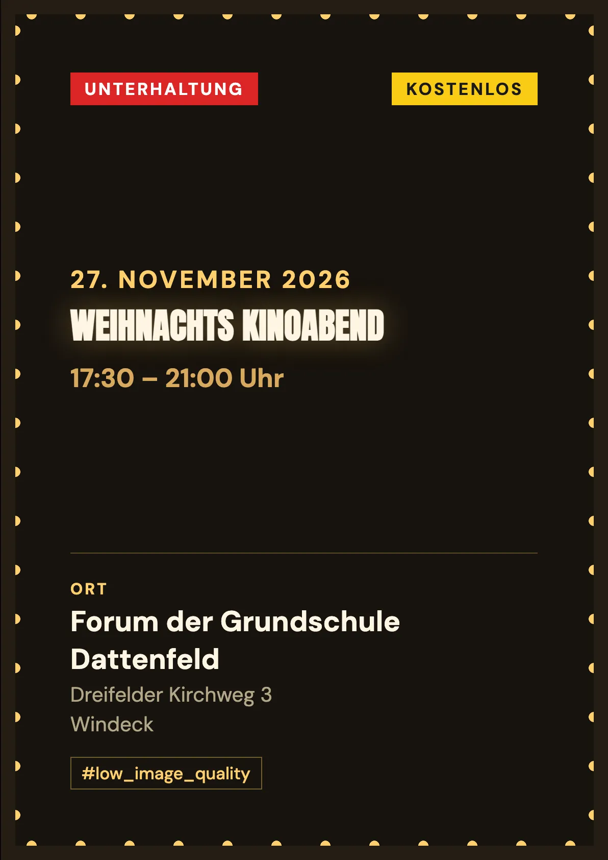 Veranstaltungsflyer