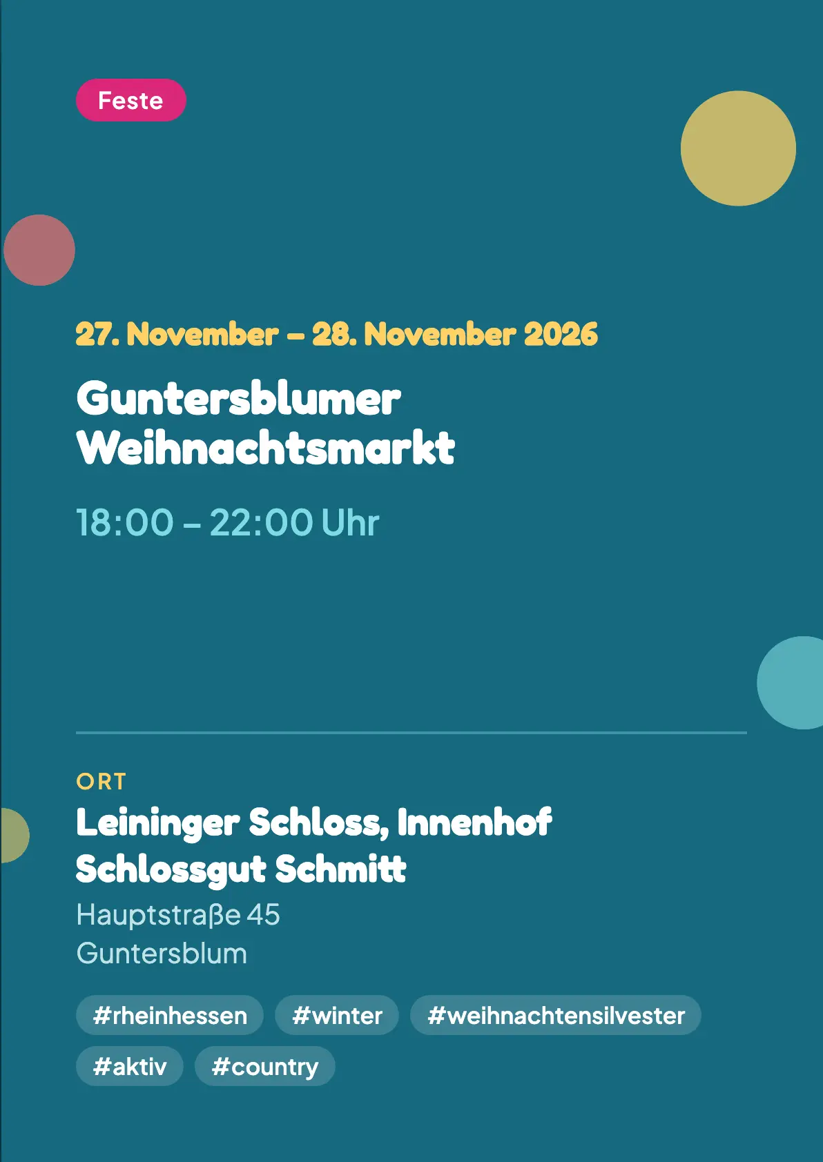 Veranstaltungsflyer
