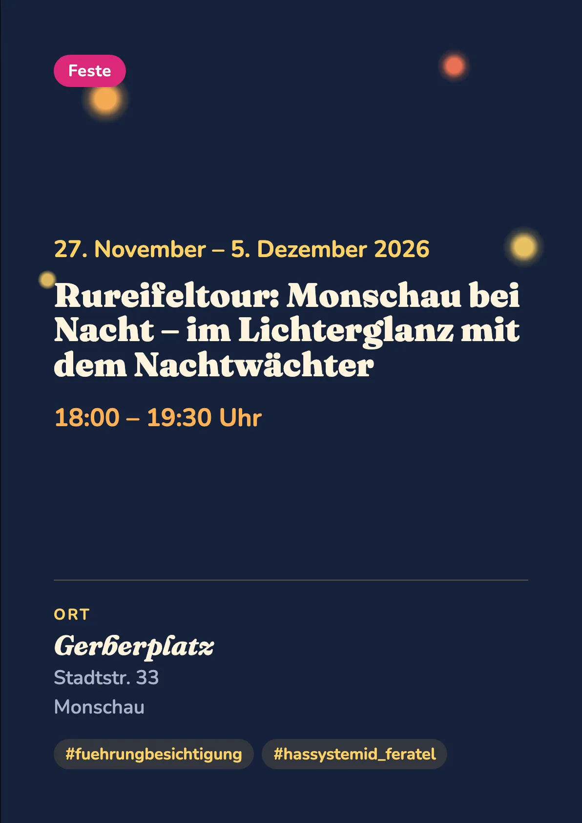 Veranstaltungsflyer