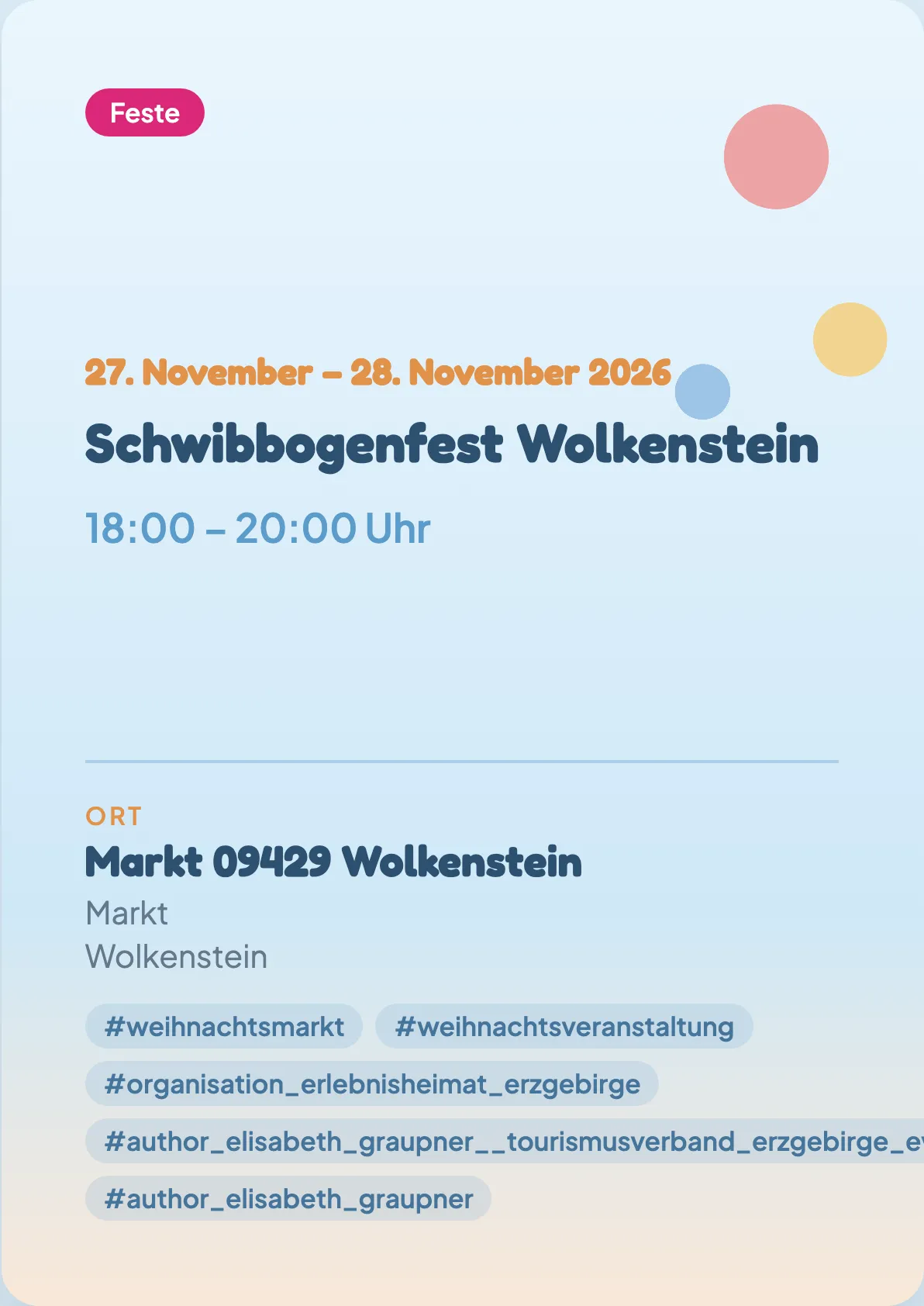 Veranstaltungsflyer