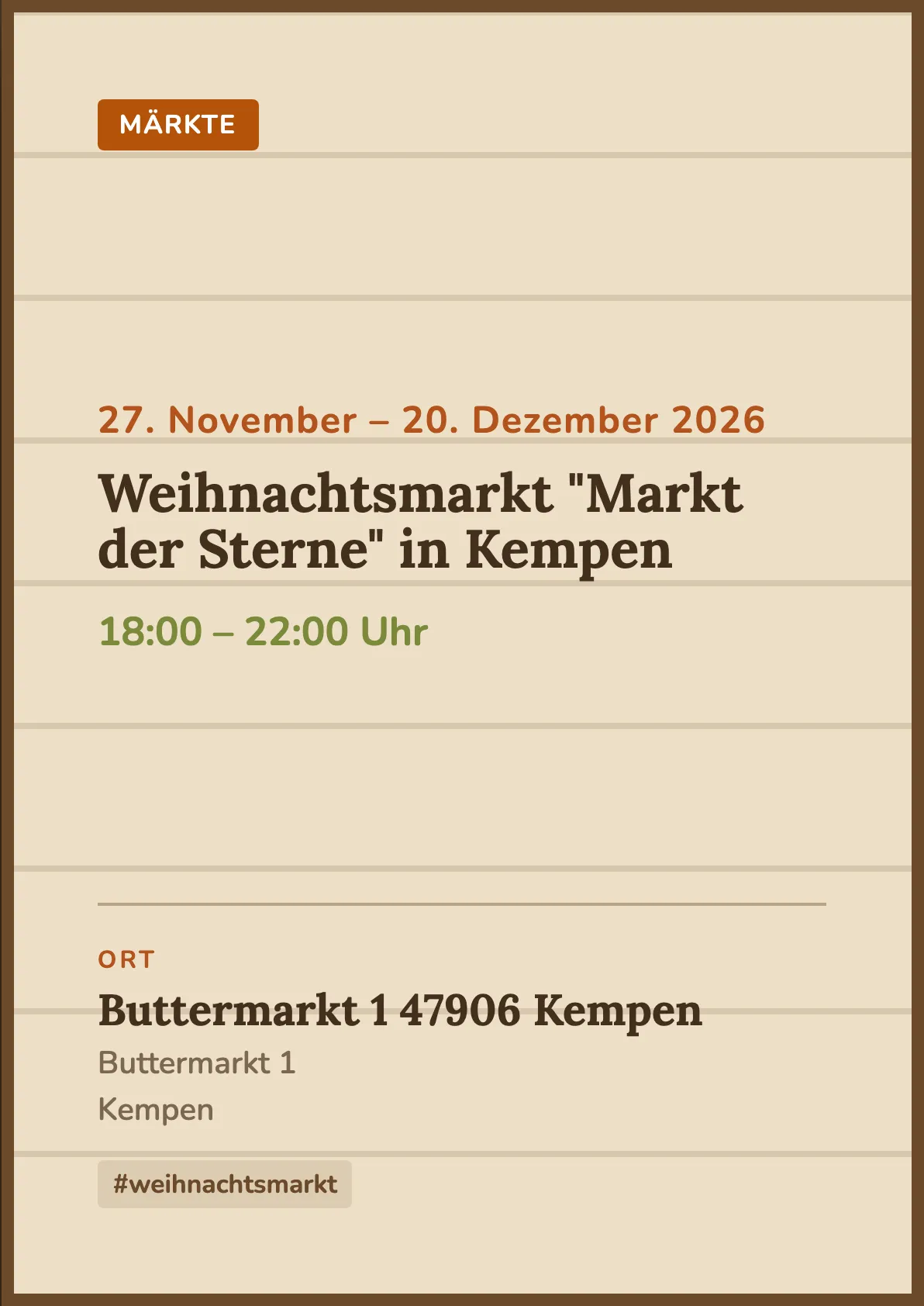 Veranstaltungsflyer