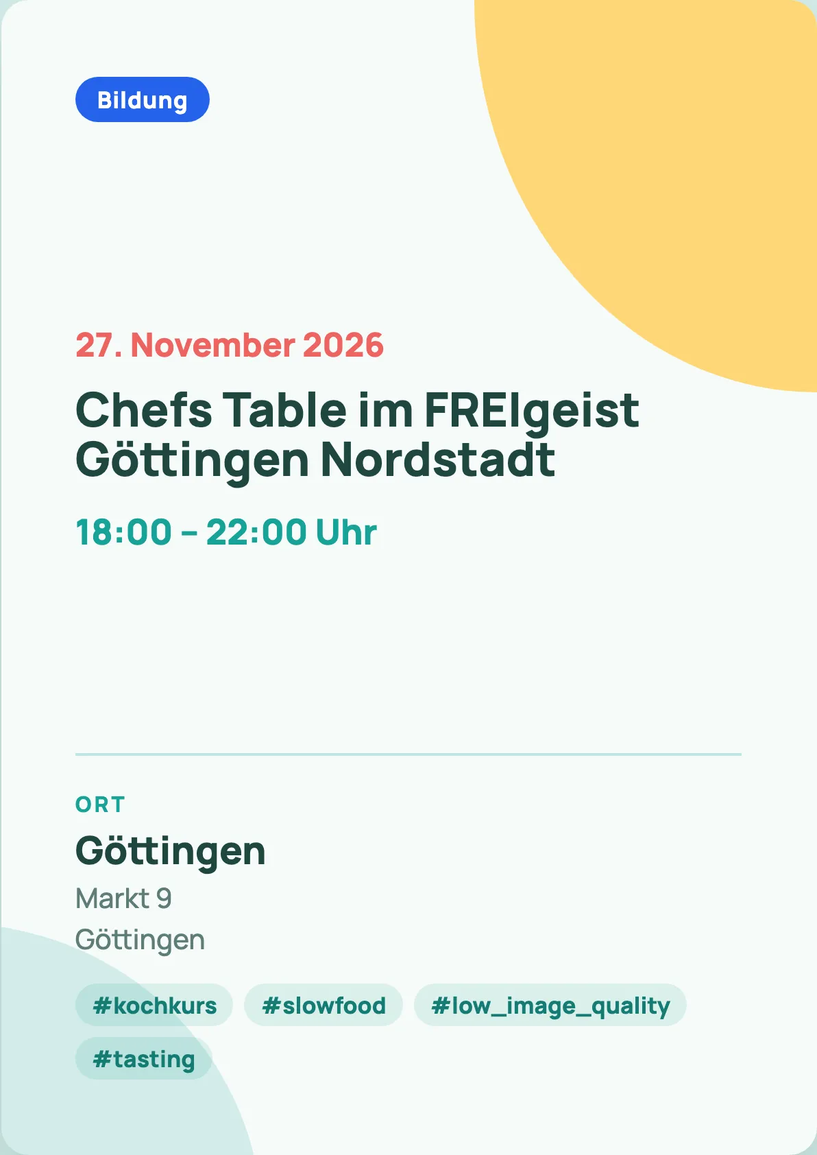 Veranstaltungsflyer