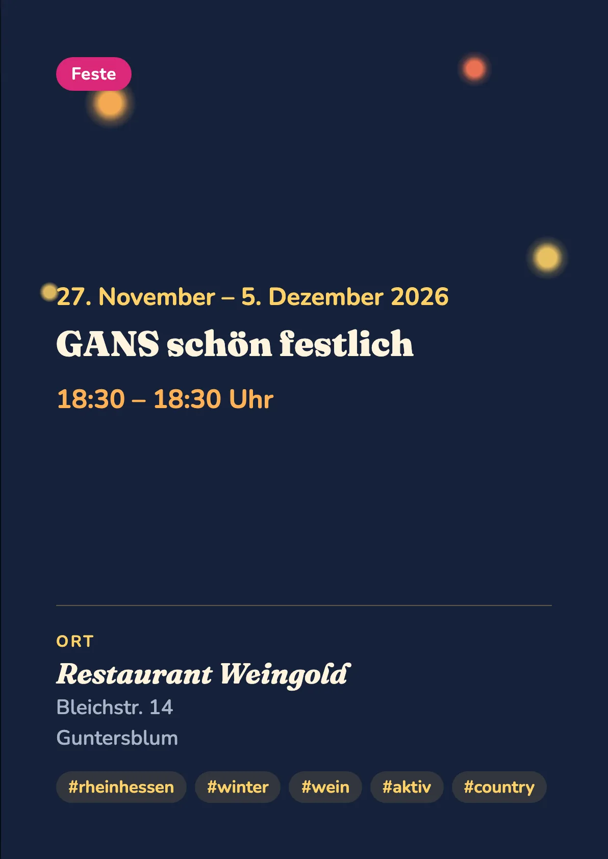 Veranstaltungsflyer
