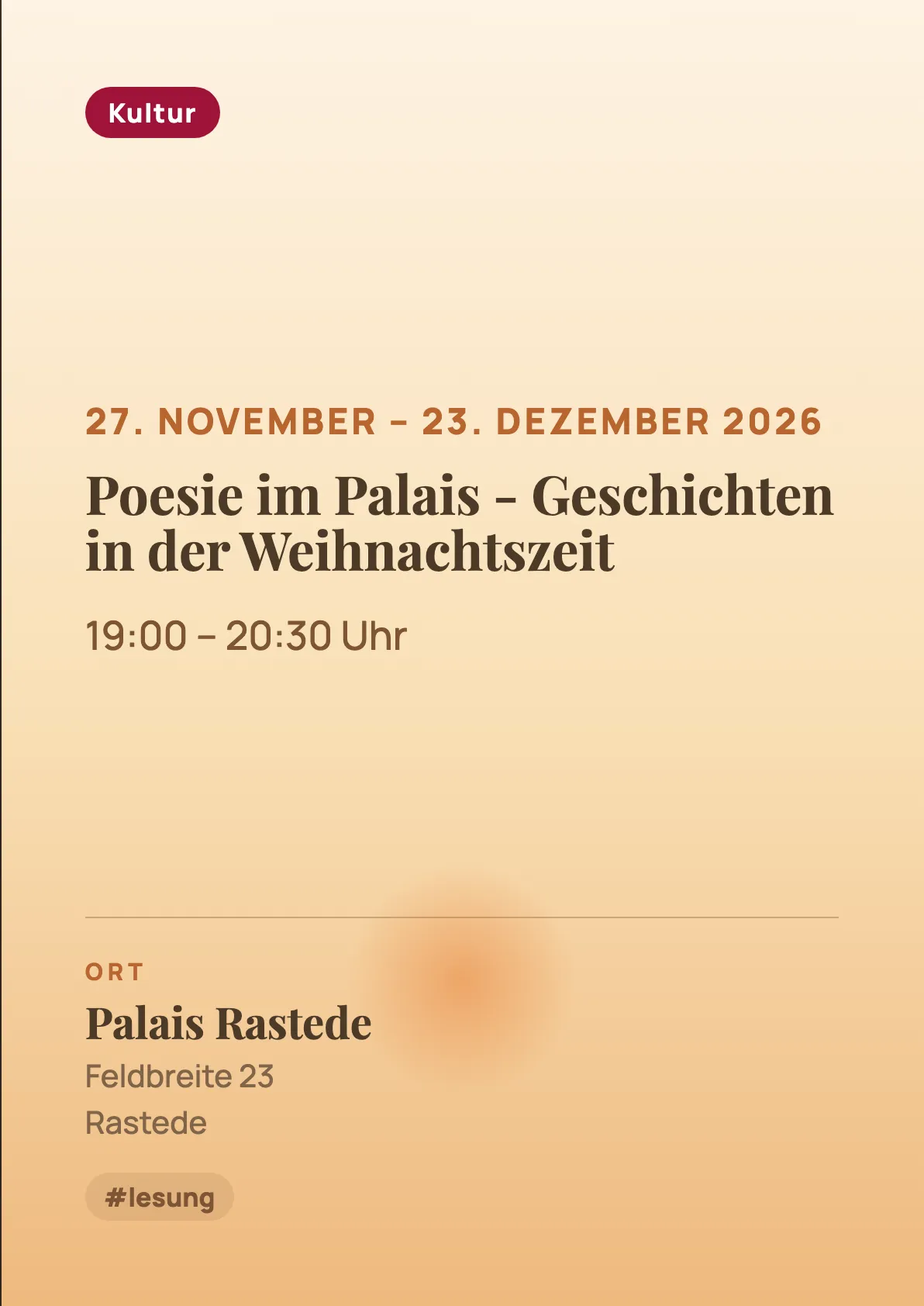 Veranstaltungsflyer